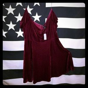 Velvet skater dress plus sized